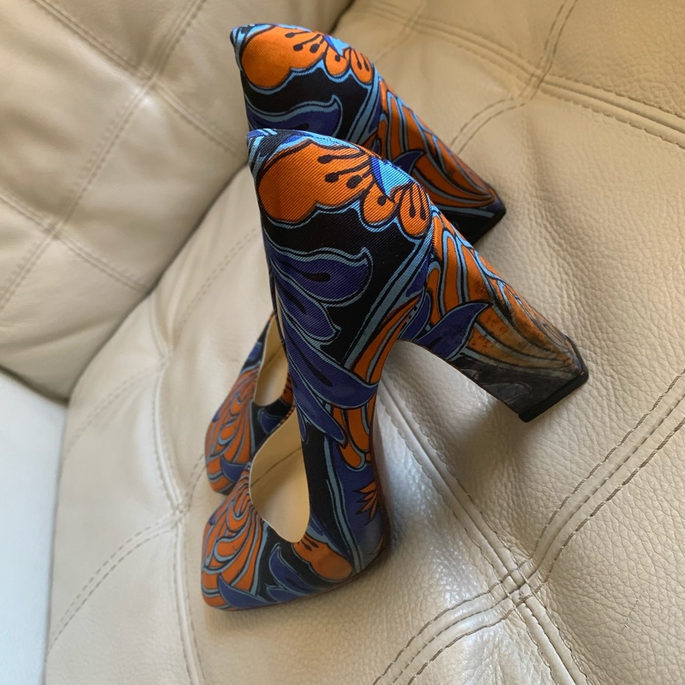 Prada Block Heel Square Toe Pumps - image 4